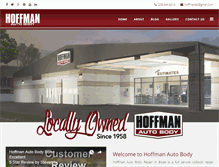 Tablet Screenshot of hoffmanautobody.net